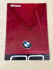 1985-1986 E-30 BMW 325i  CABRIO GREMAN LANGAGE  Sales Catalog/VG  VERY RARE picture