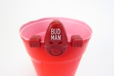 Vintage Bud Man Glass Hangers 1976 Budweiser  Glass Cup Hangers Red NOS picture