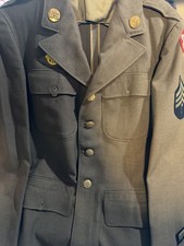1940’s WWII ERA US ARMY MEDICAL CORP  DRESS WOOL JACKET COAT SERGEANT RANK picture