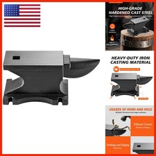 Easmvetaln 100 Lbs/45kg Single Horn Cast Iron Anvil, High Hardness Heavy-Duty picture