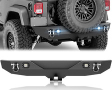 Steel Rear Bumper Compatible with Jeep JK JKU 2/4 Doors 2007-2018 | Fits Unlimit picture
