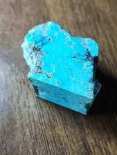 65g Natural Spiderweb Turquoise Rough Nevada Vein Lapidary Cabbing Material picture