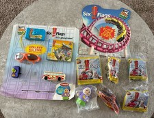 Wendy’s Six Flags Complete Set / Display Board / Two Sided Sign /see Description picture