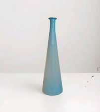 Vintage MCM  Italian Art  Empoli EPIC Sea Blue Glass Blue Vase 20