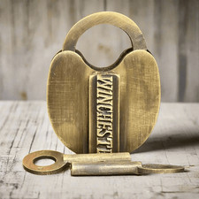 Winchester 1866 Solid Brass Lock with Keys picture
