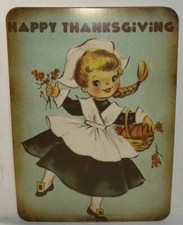 Thanksgiving Wall Decor VINTAGE STYLE Die Cut  5 X 7” picture