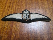 Original WW1 British RFC Royal Flying Corps Pilot's Padded Wing (from England) picture