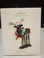 NRFB NEW Hallmark Keepsake 2012 Chocolate Moose Christmas Tree Ornament W/ Box picture