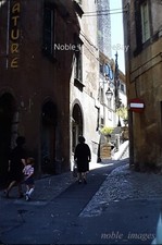 1967 Street Scene Monument Women Child Spoleto Italy Kodachrome 35mm Color Slide picture