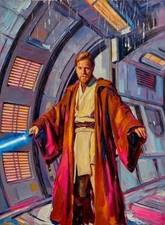 Star Wars Obi-Wan Kenobi The Revenge of the Sith Art Card Print PZ Signed /30 picture