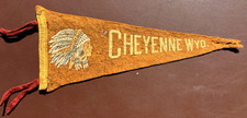 VINTAGE 1930s CHEYENNE WYOMING PENNANT 12