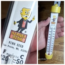 Rare Vintage Kernel Renk Seed Corn glass Thermometer  7