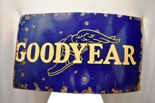 Vintage Goodyear Tyres Porcelain Enamel Sign 52