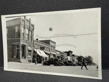 Harvard, Nebraska-Main Street-Bank-1940s-RPPC Real Photo Postcard picture