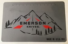 Emerson Knives Display Pad Rare Htf Corner Shows Stain View Photos picture