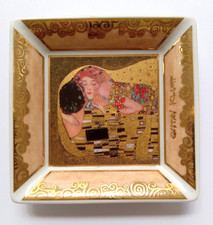 'The Kiss' Gold Tray Gustav Klimt Porcelain Artis Orbis LACMA Exhibition 2006 picture