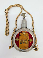 ANTIQUE GERMAN RESERVIST FLASK 1897 1899 METZ PAROLE HEIMAT REGIMENT 174 EAGLE C picture