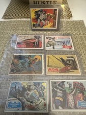 💥 Rare 1966 Topps Batman (7) Card Lot w/ Penguin , Robin , - Various Condition picture