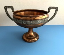 Antique Friedman Silver Co. Silver Copper & Brass Centerpiece Bowl Circa 1910-35 picture