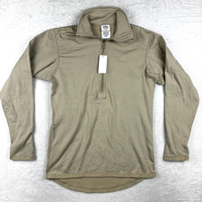 NWT US Military Cold Weather Shirt Mens S Midweight Thermal Waffle 1/2 Zip Army picture