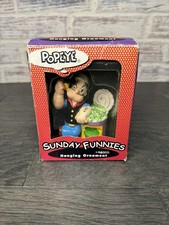 Vintage 2000 Popeye Enesco Sunday Funnies Hanging Ornament With Original Box picture