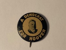 1928 Herbert Hoover Political Campaign Pinback 1 1/8” Button HOO-33 picture