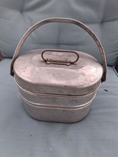 Vintage WWII TAC U Co Field Mess Aluminum 3 piece cooking ware picture
