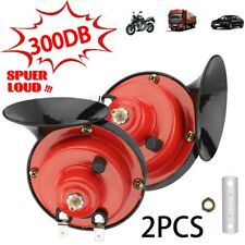 1Pair 12V high and low tone Super Loud strong penetration water proof car Horn picture