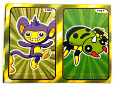 2025 POKEMON GOLD & SILVER Gigamax Sticker #030-51 AIPOM -SPINARAK Peru Edition picture