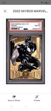 Venom - 2022 Upper Deck Marvel Metal Universe Spider-Man #93 Turquoise Light Fx picture