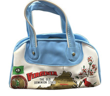Vintage Child's Souvenir Purse VIRGINIA Old Dominion State NEW OLD STOCK Blue picture