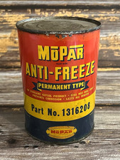 Vintage 1940s 50s MOPAR Anti-Freeze 1 Quart Metal Can FULL UNOPENED picture