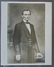 Abraham Lincoln US President Off 1850s Negative CDV 8x10 Photograph picture