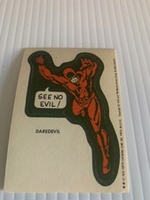 3 THREE 1976 Topps Marvel Stickers Daredevil #11 “See No Evil” VERY NICE CARDS picture