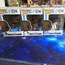Funko Pop Vinyl Basketball Michael Jordan UNC Vaulted #73 #74 #75 RARE SET picture
