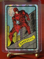 Daredevil RARE Vintage Marvel Universe Foil Prism Vending Sticker picture