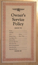 1937 - 1938 chrysler owners service policy picture