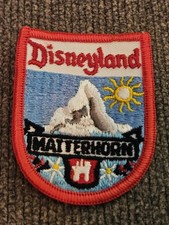 1970s Walt Disney Disneyland Matterhorn Mint Original Sew-On Patch Vintage RARE picture