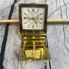 Vintage LeCoultre Swiss Travel Alarm 8 Day Clock, Not Tested picture