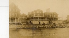 ca 1915 Quonochontaug RI photo postcard, The Breakers picture