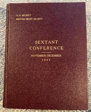 *ORIGINAL* 1943 WWII SEXTANT EUREKA Cairo Tehran SECRET CCS Conference Papers picture