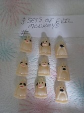 VINTAGE GUMBALL/VENDING EVIL MONKEY CHARMS  LOT OF 3 SETS picture