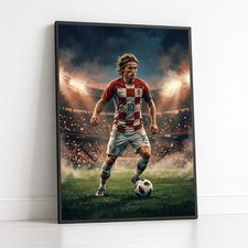 Poster Football - Luka Modric Vintage Ultra-HD Art Print picture