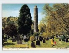 Postcard Round Tower Glendalough County Wicklow Ireland picture