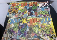 8 Vintage bronze age Marvel the Incredible Hulk comic book Lot  picture