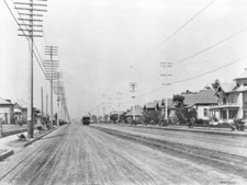 Pasadena Avenue Looking North In Highland Park 1910 California - Old Photo picture