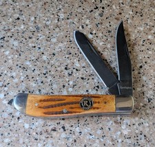 NEW Remington Back Woods Trapper Pocket Knife (NO BOX) Jigged Bone Handle picture