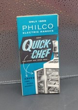 1959 Philco Electric Ranges Quick Chef Appliance Fold Out Advertising Brochure picture