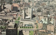 Postcard Canada: Bird's-Eye View Downtown Toronto & City Hall, Ontario picture