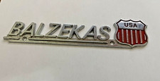 VTG Balzekas Chrysler Chicago Illinois Metal Dealership Badge Emblem Tag IL Oil picture
